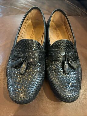 Brass boot men 11 leather dress tassel loafer shoes